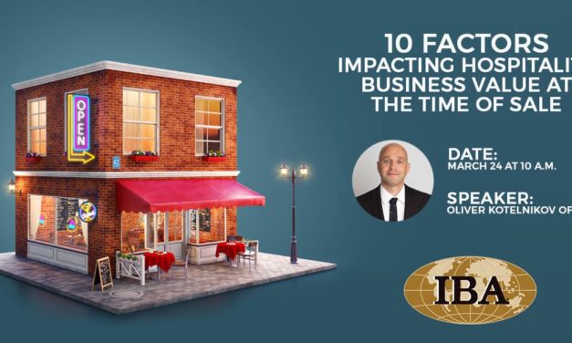 Webinar Replay: 10 Factors Impacting Hospitality Business Value at the Time of Sale