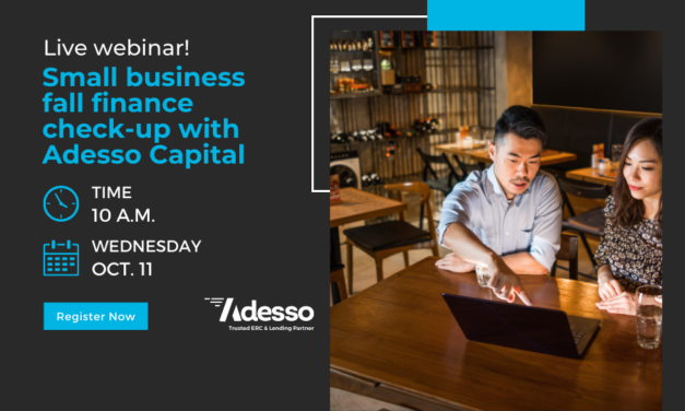Live webinar! Small business fall finance check-up with Adesso Capital
