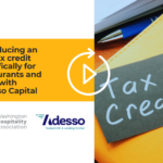 Replay: Introducing an IRS tax credit specifically for restaurants and bars, with Adesso Capital